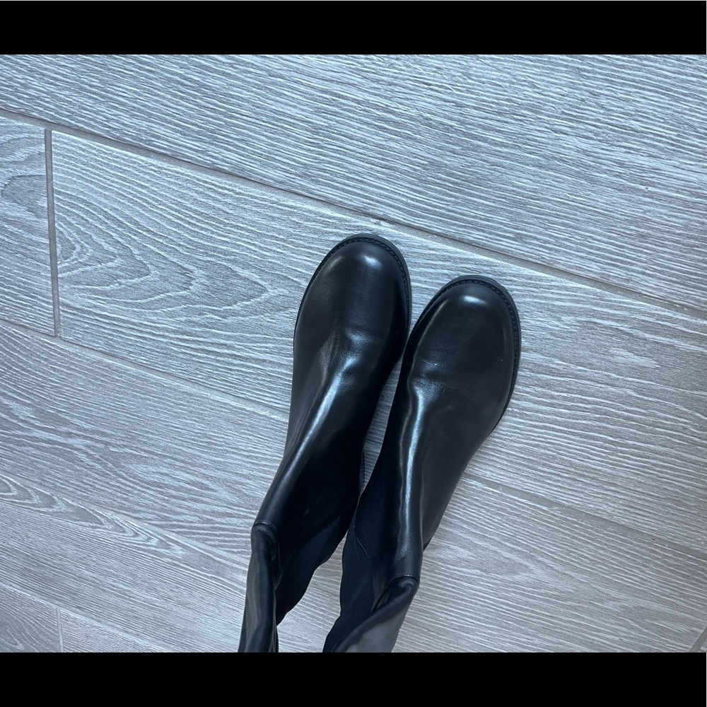 ❌SOLD❌🎉2X Host Pick🎉🎉 Stuart Weitzman 5050 Mixed Media Leather Tall Knee - Picture 10 of 15